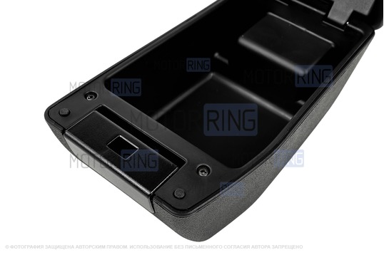 Штатный подлокотник Sal-Man экокожа с черной прострочкой для Лада Приора