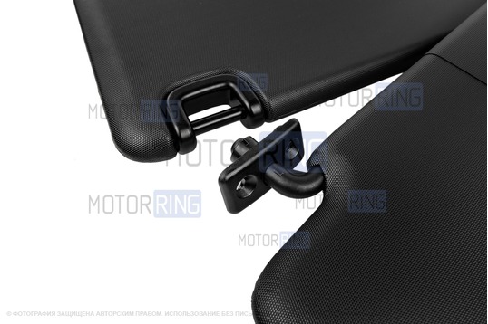 Козырьки солнцезащитные черные без зеркала для Лада 4х4 с 2020 г. в., Нива Легенд 