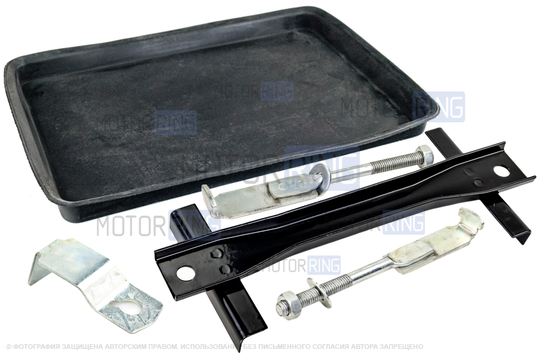 Крепление аккумулятора с резиновым ковриком для ВАЗ 2110-2112_1