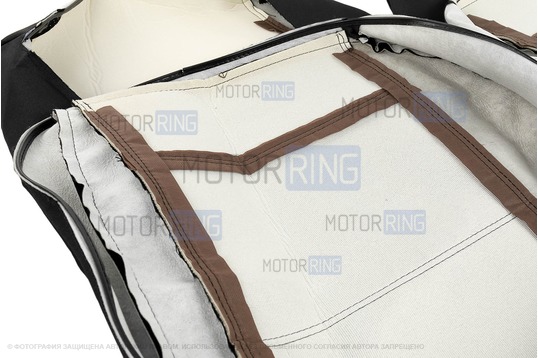 Обивка (не чехлы) сидений Recaro (черная ткань, центр Искринка) для ВАЗ 2111, 2112, Лада Приора хэтчбек, универсал