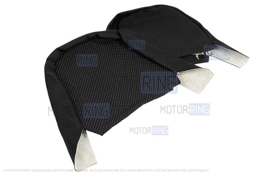 Обивка (не чехлы) сидений Recaro (черная ткань, центр Искринка) для ВАЗ 2111, 2112, Лада Приора хэтчбек, универсал