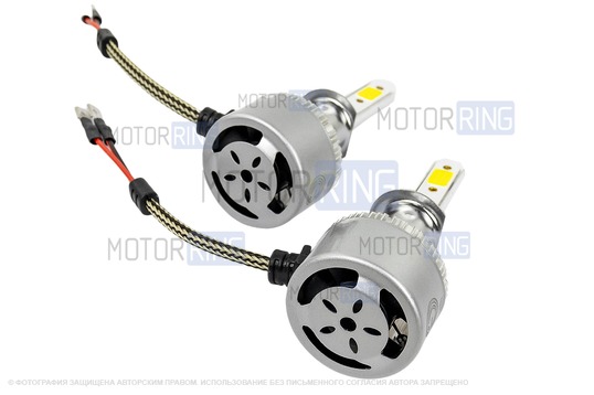Светодиодные лампы C6 с цоколем H1 36W 3800LM для ВАЗ 2103-2106, 2110-2112, 2113-2115, Лада Веста, Икс Рей, Калина, Приора, Шевроле/Лада Нива