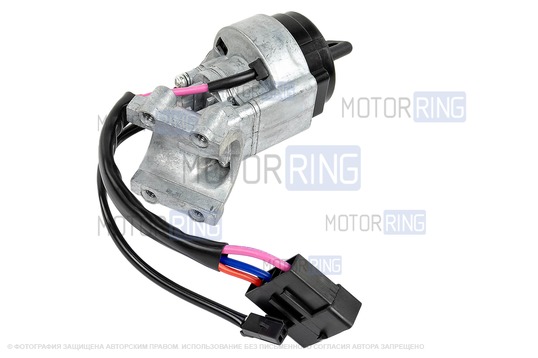 Замок зажигания ПТИМАШ с цилиндрами замков и выкидным ключом в стиле Ауди без чипа (пустой) для Лада Калина