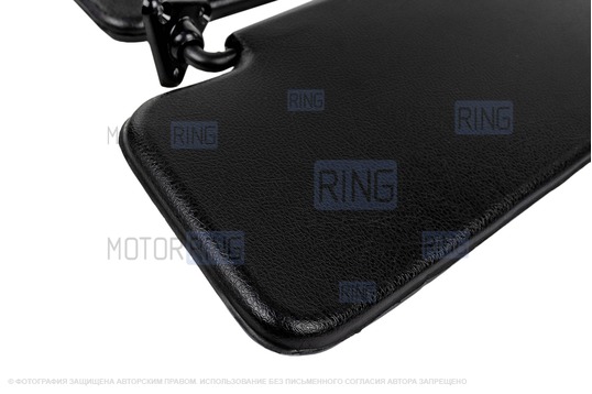 Черные солнцезащитные козырьки с зеркалом для Лада 4х4 (Нива) 1993-2019 г.в.