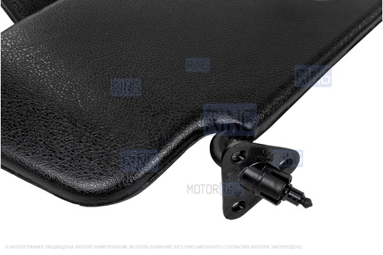 Черные солнцезащитные козырьки с зеркалом для Лада 4х4 (Нива) 1993-2019 г.в.