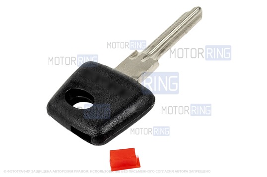 Обучающий ключ-заготовка с красной меткой для Лада Приора, Калина, Калина 2, Гранта, Гранта FL до 2019 г.в. и с 2023 г.в., Нива Тревел, Шевроле Нива, Датсун_1