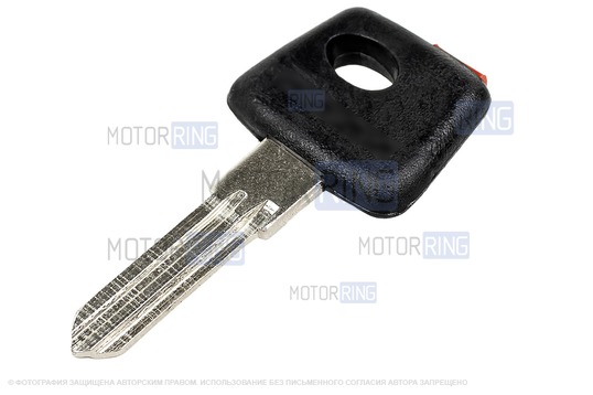 Обучающий ключ-заготовка с красной меткой для Лада Приора, Калина, Калина 2, Гранта, Гранта FL до 2019 г.в. и с 2023 г.в., Нива Тревел, Шевроле Нива, Датсун