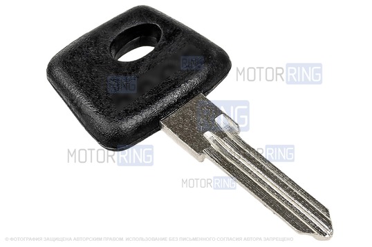 Обучающий ключ-заготовка с красной меткой для Лада Приора, Калина, Калина 2, Гранта, Гранта FL до 2019 г.в. и с 2023 г.в., Нива Тревел, Шевроле Нива, Датсун