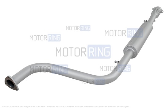 Резонатор DK Pro с гофрой на треугольном фланце (под паук) для Лада Веста