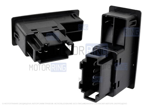 Кнопки стеклоподъемника ВИЭ (2 шт) с белой подсветкой для Лада Веста 2015-2021 годов