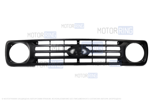 Решетка радиатора в стиле Урбан с кронштейнами и местом под шильдик для Лада 4х4 (Нива)