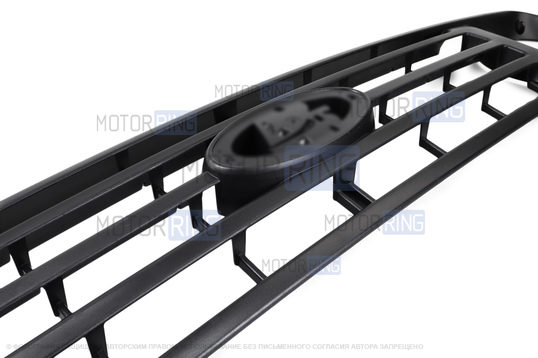 Решетка радиатора в стиле Урбан с кронштейнами и местом под шильдик для Лада 4х4 (Нива)
