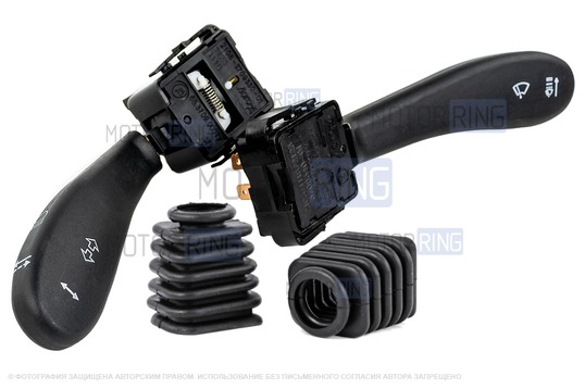 Комплект подрулевых переключателей нового образца с пыльниками (без провода) для ВАЗ 2108-21099, 2110-2112, 2113-2115, Шевроле Нива, Лада Нива Тревел_1