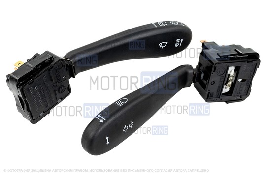 Комплект подрулевых переключателей нового образца с пыльниками (без провода) для ВАЗ 2108-21099, 2110-2112, 2113-2115, Шевроле Нива, Лада Нива Тревел