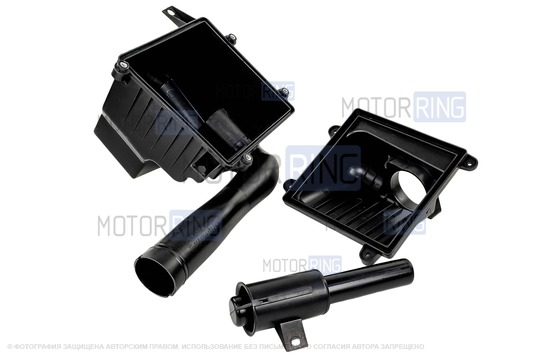 Корпус воздушного фильтра в полусборе (5 частей) с фильтром нулевого сопротивления для Лада Калина 1,6л