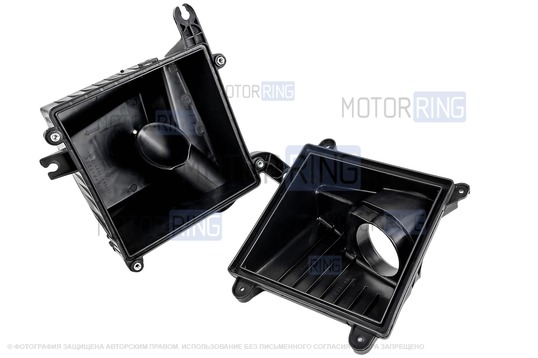 Корпус воздушного фильтра в полусборе (3 части) с фильтром нулевого сопротивления для Лада Калина, Калина 2, Гранта с МКПП