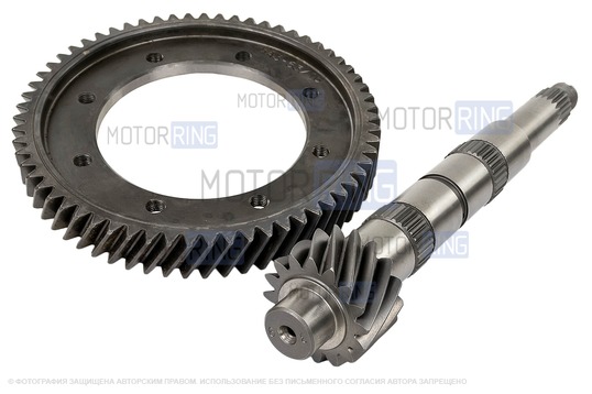 Главная пара SOKOL 3.9 под КПП 2108 для ВАЗ 2108-21099, 2110-2112, 2113-2115, Лада Калина, Гранта