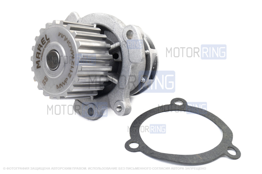 Усиленный комплект ремня ГРМ CHINA ORIGINAL GATES с помпой Marel Magnum Turbo образца 2112 для 16-клапанных ВАЗ 2110-2112, 2113, 2114