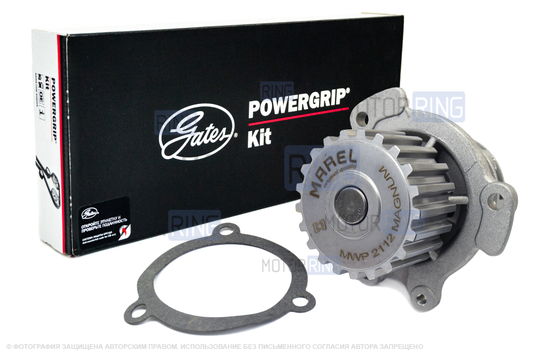 Комплект ремня ГРМ GATES с помпой Marel Magnum Turbo образца 2112 для 16-клапанных ВАЗ 2110-2112, 2113, 2114_1