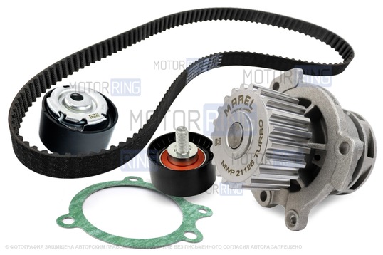 Комплект ремня ГРМ GATES с помпой 21126 Marel Magnum Turbo для 16-клапанных Лада Приора, Калина, Калина 2, Гранта, Гранта FL, Ларгус, Ларгус FL, Веста, Икс Рей, Датсун_1