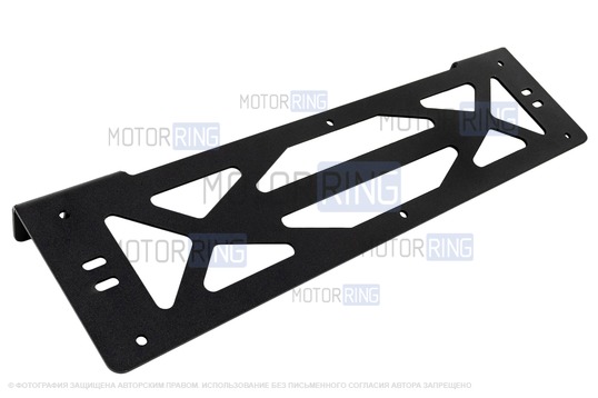 Кронштейн PBK 3мм крепления дополнительных фар с верхним расположением под номерной знак_1