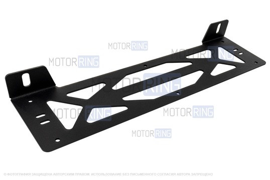 Кронштейн PBK 3мм крепления дополнительных фар с верхним расположением под номерной знак