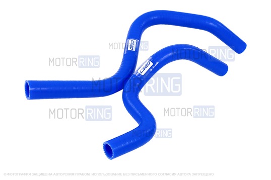 Патрубки печки силиконовые синие CS20 PROFI для Лада Калина 2, Гранта_1