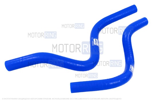 Патрубки печки силиконовые синие CS20 PROFI для Лада Калина 2, Гранта