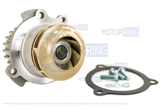 Усиленный комплект ремня ГРМ GATES с помпой Luzar Turbo образца 2112 для 16-клапанных ВАЗ 2110-2112, 2113, 2114