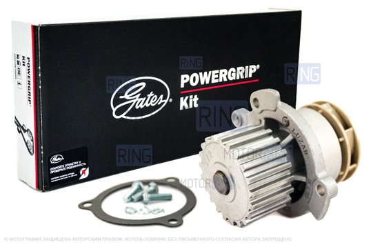 Комплект ремня ГРМ GATES с помпой Luzar Turbo образца 2112 для 16-клапанных ВАЗ 2110-2112, 2113, 2114_1