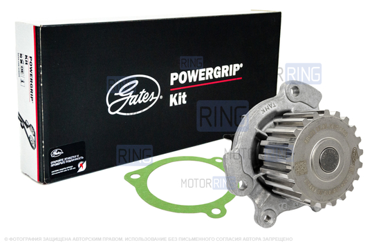 Комплект ремня ГРМ GATES с помпой ТЗА образца 2112 серии Комфорт для 16-клапанных ВАЗ 2110-2112, 2113, 2114_1