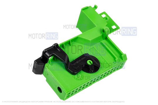 Разъем (колодка) комбинации приборов Норма зеленый без проводов для Лада Калина, Приора