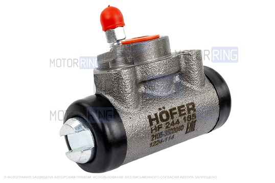Тормозной цилиндр задний HOFER для ВАЗ 2104, 2105, 2107, 2108-21099, 2110-2112, 2113-2115, Лада Гранта, Гранта FL, Калина, Калина 2, Приора, Нива 4х4, Нива Легенд, Нива Тревел, Шевроле Нива_1