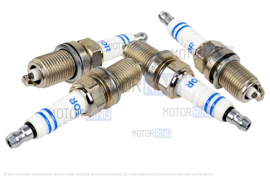 Свечи зажигания METEOR BLUE LINE 4шт для 16 кл ВАЗ 2110-2112, 2113-2115, Лада Калина, Приора, Гранта, Ларгус, Веста, Икс Рей_1