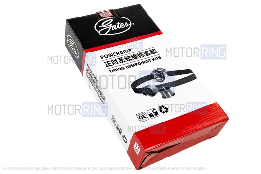 Комплект ремня ГРМ CHINA ORIGINAL GATES с помпой 21126 ТЗА серии Норма для 16-клапанных Лада Приора, Калина, Калина 2, Гранта, Гранта FL, Ларгус, Ларгус FL, Веста, Икс Рей, Датсун