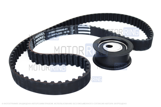 Комплект ремня ГРМ Marel Standart с помпой ТЗА серии Комфорт для 8-клапанных ВАЗ 2108-21099, 2110-2112, 2113-2115, Лада Приора, Калина, Калина 2, Гранта в комплектации Стандарт, Ока