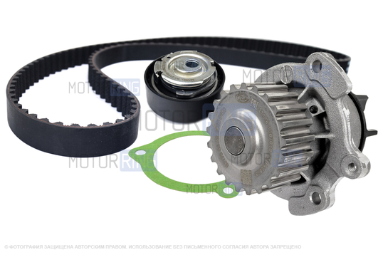 Комплект ремня ГРМ Marel Standart с помпой ТЗА серии Стандарт образца 21116 для 8-клапанных Лада Калина, Калина 2, Гранта, Гранта FL, Приора, Ларгус, Ларгус FL, Веста NG, Датсун_1