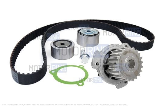 Комплект ГРМ Marel Magnum с помпой 21126 ТЗА серии Комфорт для 16-клапанных Лада Приора, Калина, Калина 2, Гранта, Гранта FL, Ларгус, Ларгус FL, Веста, Икс Рей, Датсун_1