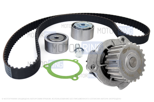 Комплект ГРМ Marel Magnum с помпой 21126 ТЗА серии Стандарт для 16-клапанных Лада Приора, Калина, Калина 2, Гранта, Гранта FL, Ларгус, Ларгус FL, Веста, Икс Рей, Датсун_1