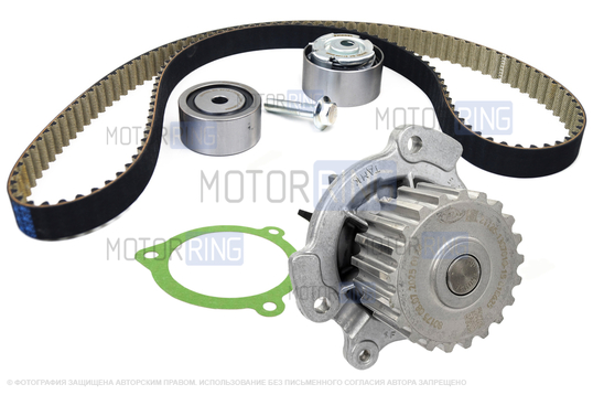 Комплект ГРМ Marel Kit Sport с помпой 21126 ТЗА серии Норма для 16-клапанных Лада Приора, Калина, Калина 2, Гранта, Гранта FL, Ларгус, Ларгус FL, Веста, Икс Рей, Датсун_1