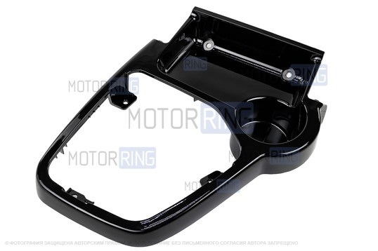 Рамка КПП консоли черная глянцевая для Лада Приора 2_1