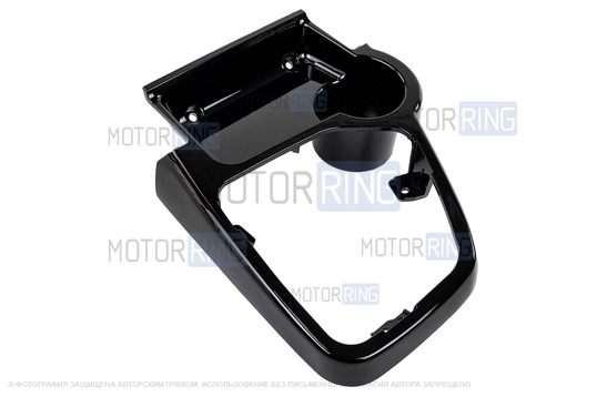 Рамка КПП консоли черная глянцевая для Лада Приора 2