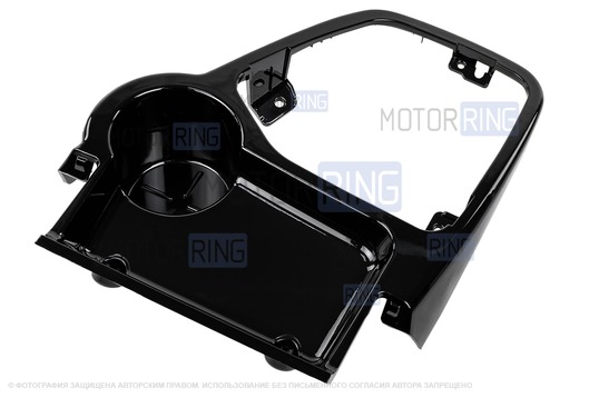 Рамка КПП консоли черная глянцевая для Лада Приора 2