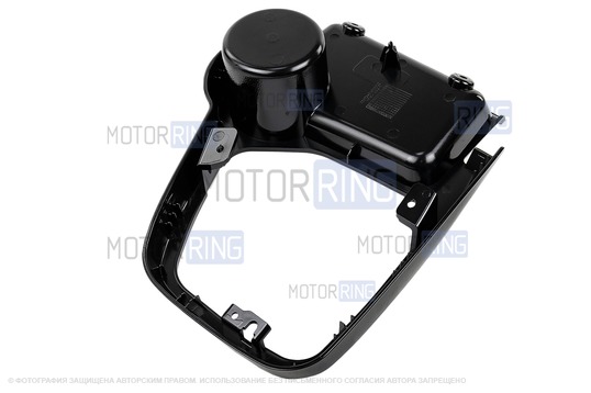 Рамка КПП консоли черная глянцевая для Лада Приора 2