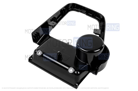 Рамка КПП консоли черная глянцевая для Лада Приора 2