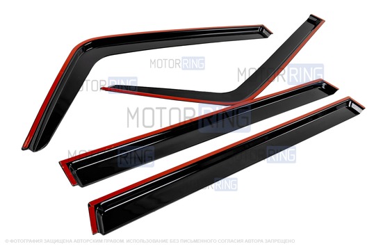 Дефлекторы (ветровики) дверей Azard Voron Glass для ВАЗ 2104