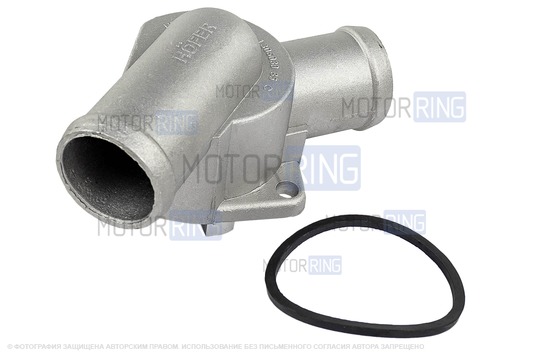 Крышка термостата HOFER с элементом 21082 (85 градусов) для инжекторных ВАЗ 2108-21099, 2110-2112, 2113-2115, Лада Приора, Калина