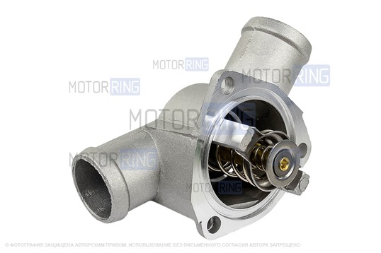 Крышка термостата HOFER с элементом 21082 (85 градусов) для инжекторных ВАЗ 2108-21099, 2110-2112, 2113-2115, Лада Приора, Калина