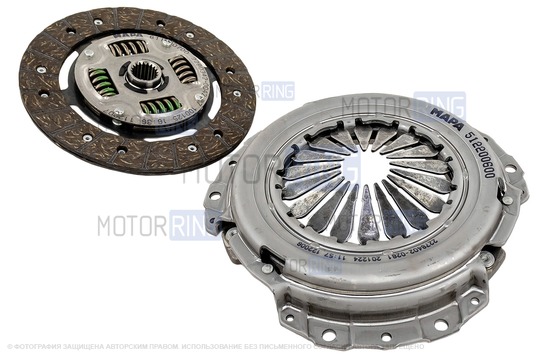 Комплект сцепления MAPA в сборе под тросиковую КПП для Лада Приора, Калина 2, Гранта, Гранта FL, Веста, Икс Рей, Датсун