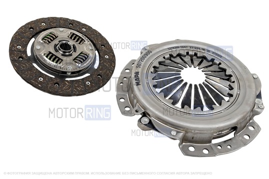 Комплект сцепления MAPA 2121 в сборе для ВАЗ 2101-2107, Лада 4х4 (Нива) до 2009 г.в.